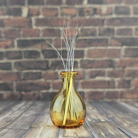 Tall Light Amber Whisker Vase #1
