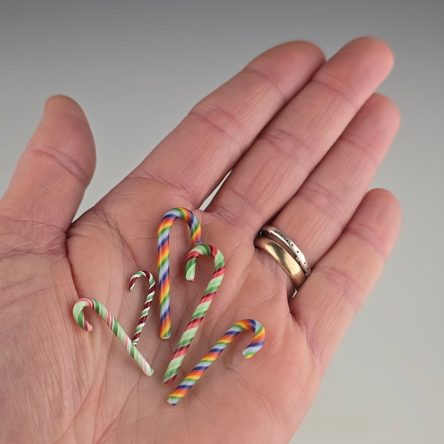 Miniature Glass Candy Canes