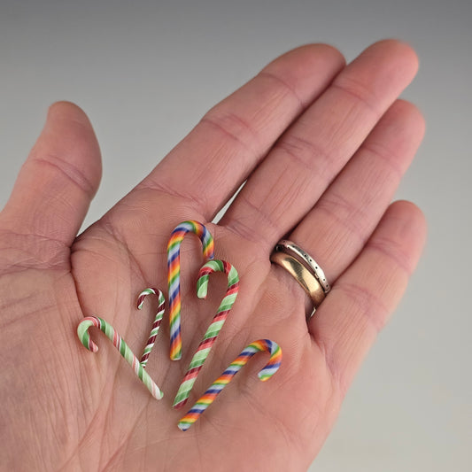 Miniature Glass Candy Canes