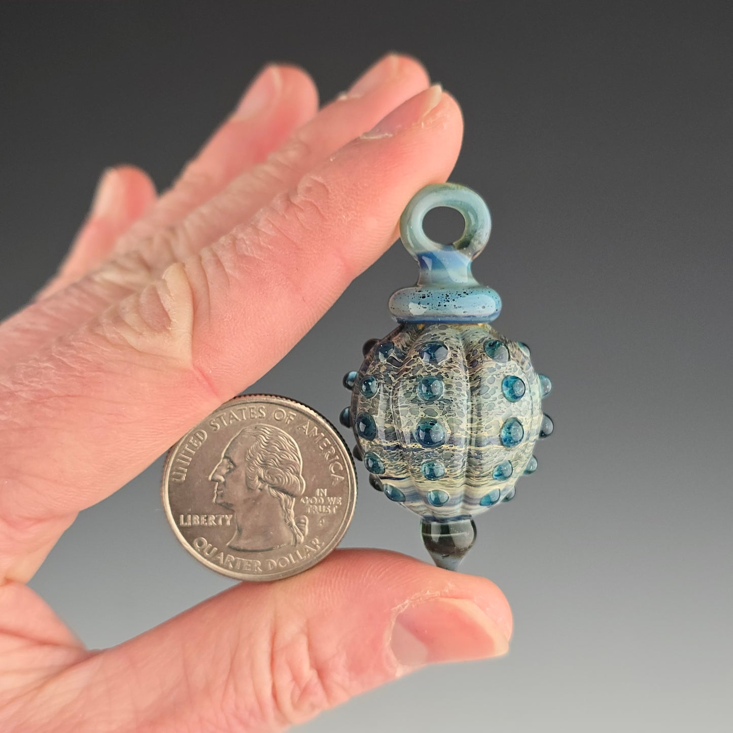 Speckled Blue Bauble